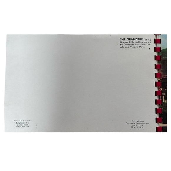 1955 NIAGARA FALLS AMERICA'S WONDERLAND IN NATURAL COLOR BOOK - J 8704 - Picture 5 of 5